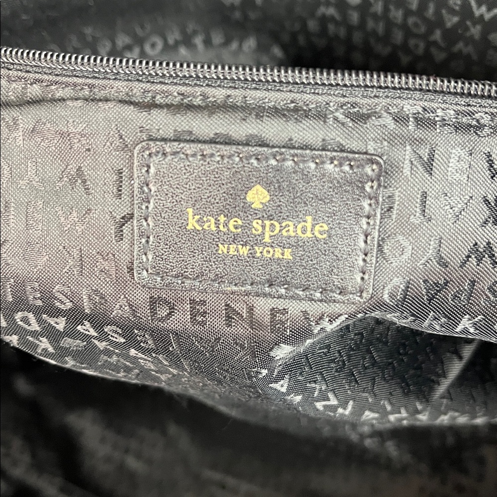 KATE SPADE EMBOSSED ANIMAL PRINT COW SAFFIANO LEATHER LARGE TOTE GOLD ACCENT - Picture 12 of 17